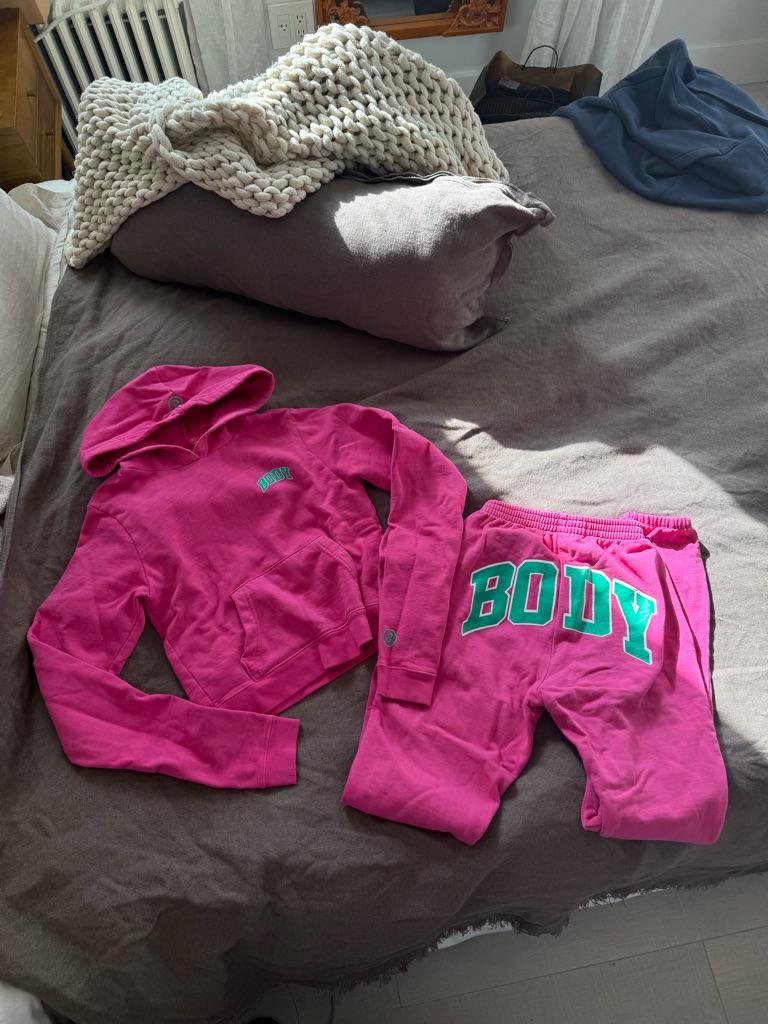 Body Pink Women's Track Pants & Hoodie Set